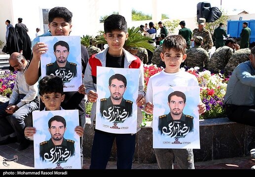 مراسم استقبال از پیکرشهید رضا زارعی