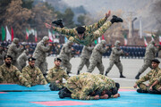 تصاویر دیدنی از آمادگی بدنی و رزمی درجه داران ارتش
