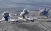 تصاویر انفجار ۴ بمب ماهواره‌ای روسیه در اوکراین + فیلم | پیشروی روسیه در اوکراین سرعت گرفت