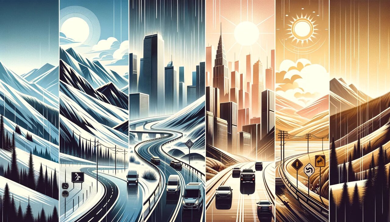 راهنمای جامع انتخاب لاستیک برای مسافرت های طولانی و رانندگی در جاده‌های مختلف