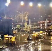 بارش شدید باران در تهران + فیلم
