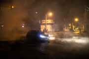 آتش گرفتن یک خودرو در چهارشنبه سوری + تصاویر