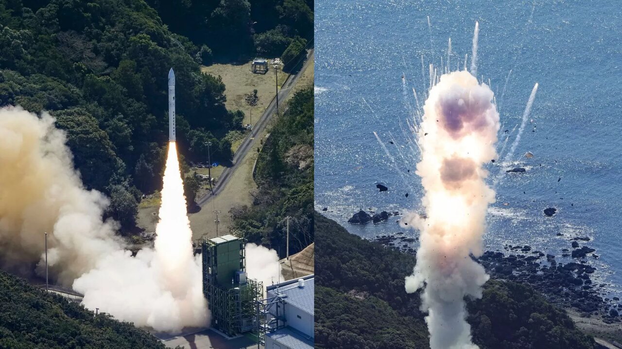انفجار موشک فضایی ژاپن