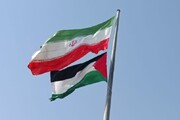 برافراشته شدن پرچم ایران بر دیوار مسجدالاقصی + فیلم
