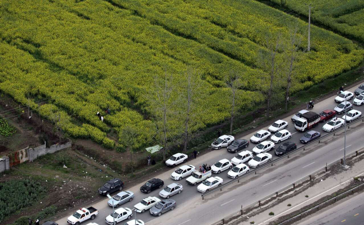 این محور پر ترافیک یکطرفه شد