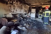 شمع سفره هفت‌سین یک خانه‌ را به آتش کشید! +  فیلم
