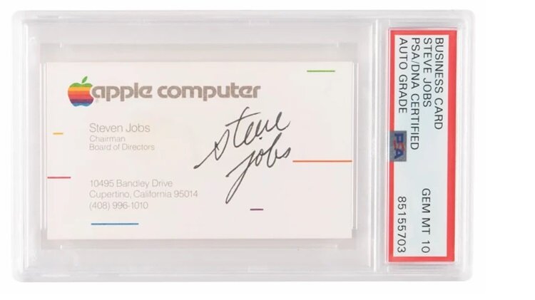 عکس | کارت ویزیت این شخص ۱۸۱ هزار دلار فروخته شد!