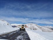 ارتفاع برف بهاری در این نقطه از استان البرز به ۲۰ سانتیمتر رسید