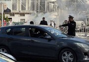 جدیدترین تصاویر از وضعیت مقابل سفارت ایران در دمشق پس از حمله + فیلم