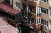 تصاویری مهیب از حجم آتش سوزی در استانبول | ویدئو