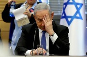 دستپاچگی نتانیاهو هنگام تمرین برای نشست خبری + فیلم