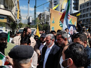 حضور ۲تن از رهبران مقاومت در راهپیمایی روز قدس تهران + تصاویر