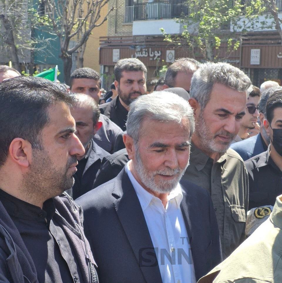 حضور ۲تن از رهبران مقاومت در راهپیمایی روز قدس تهران + تصاویر