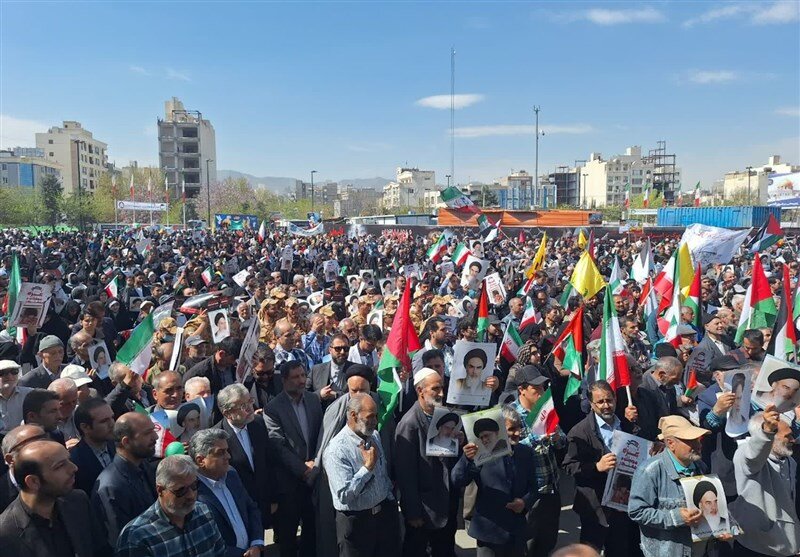 آغاز راهپیمایی روز جهانی قدس در مشهد | ویدئو راهپیمایی روز قدس