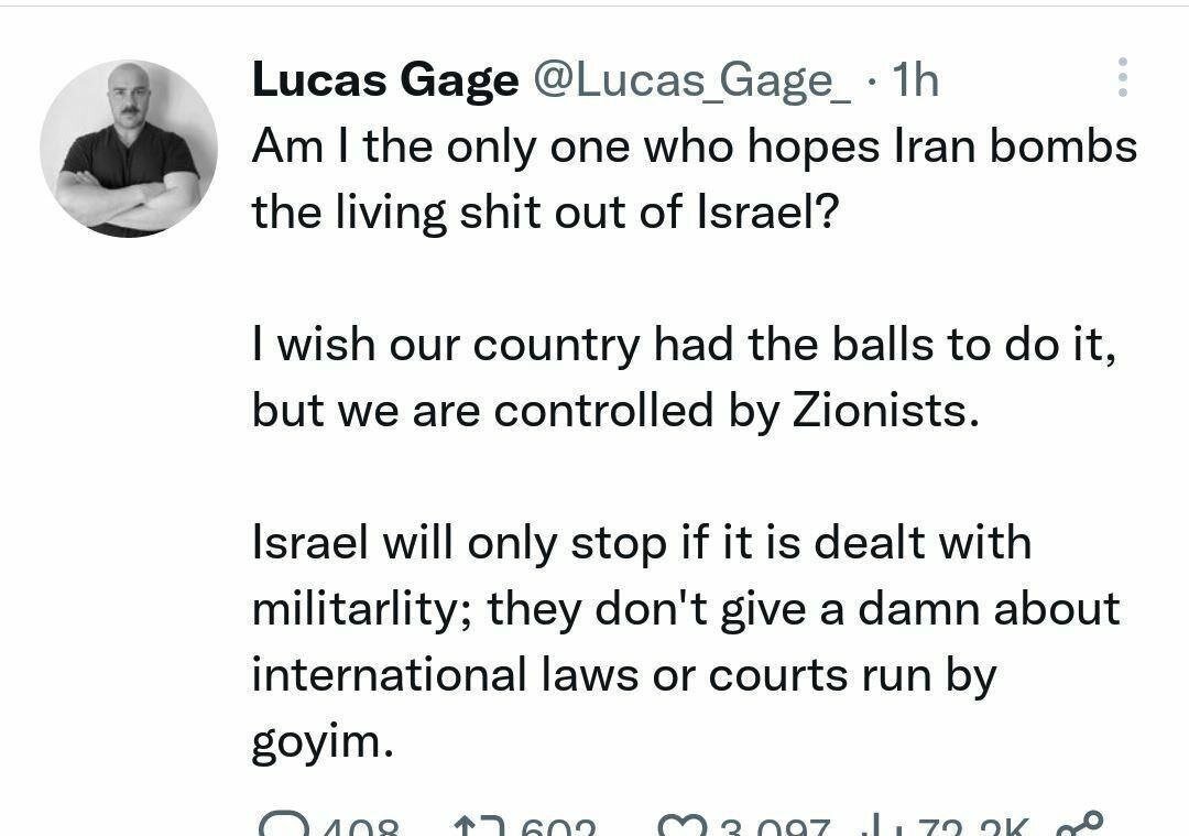 کاش ایران دخل اسرائیل را بیاورد