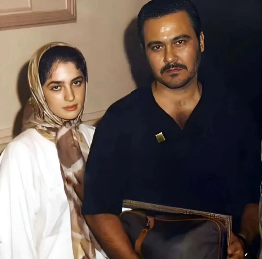 تصویری کمتر دیده شده از رضا داوود نژاد و غزل بدیعی در جوانی