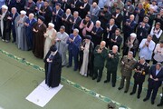 دعای رهبر انقلاب در پایان خطبه‌های نماز عید سعید فطر | ویدئو