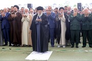 تصاویر | اقامه نماز عید فطر به امامت رهبر انقلاب