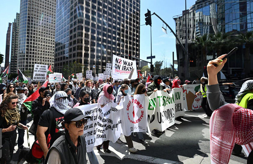 مخالفان اسرائیل پل سانفرانسیسکو در آمریکا را بستند! | ویدئو
