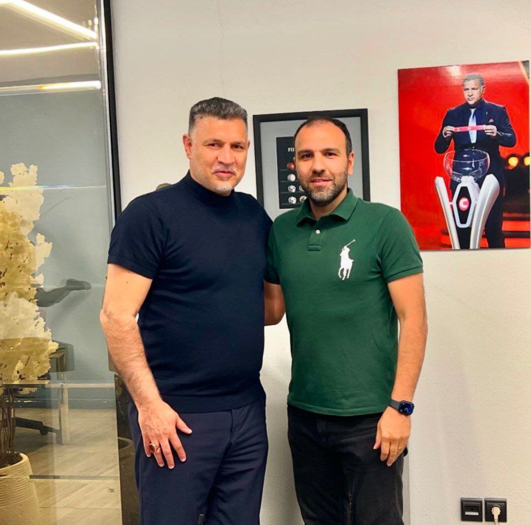 ملاقات علی دایی با آقای گل سابق پرسپولیس + عکس