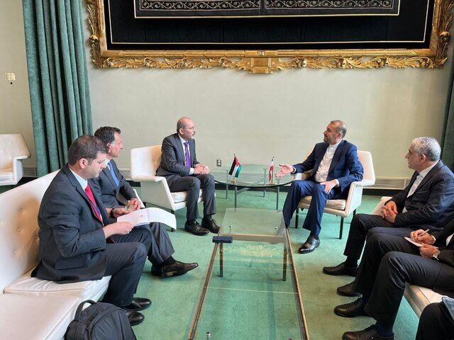 اولین تصویر از دیدار وزاری خارجه ایران و اردن در نیویورک