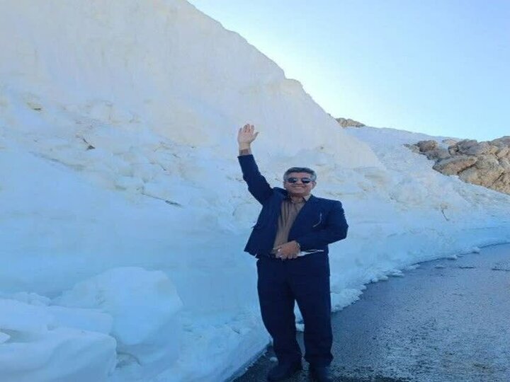 در این نقطه از ایران هنوز ۵ متر برف وجود دارد