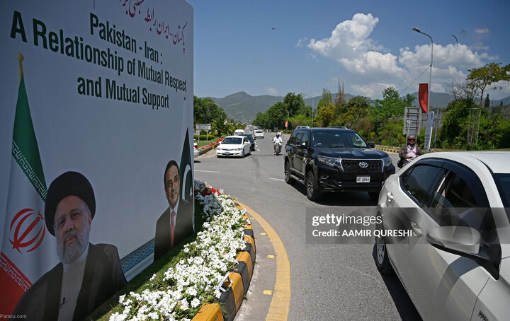 بیلبوردهای استقبال از رئیسی در اسلام آباد پاکستان