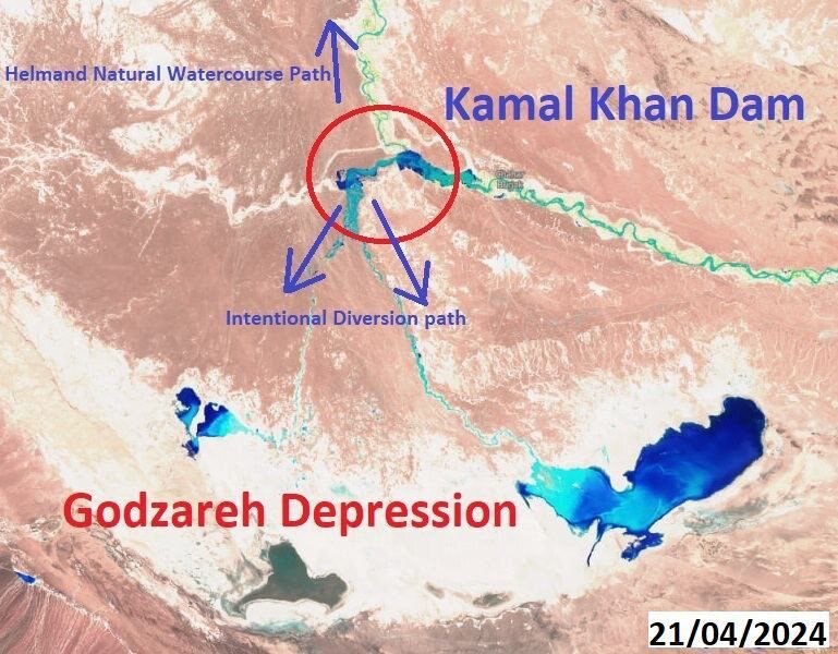 طالبان حاضر است آب را هدر بدهد اما آب به ایران نرسد | ماجرای تلخ انحراف عمدی بخش عمده‌ای از آب‌های مشترک ایران و افغانستان به سمت شوره‌زارها!