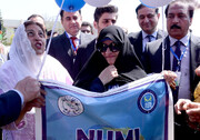 تصاویری از حضور همسر رئیسی در پاکستان ؛ سخنرانی جمیله علم‌الهدی در دانشگاه اقتصاد لاهور