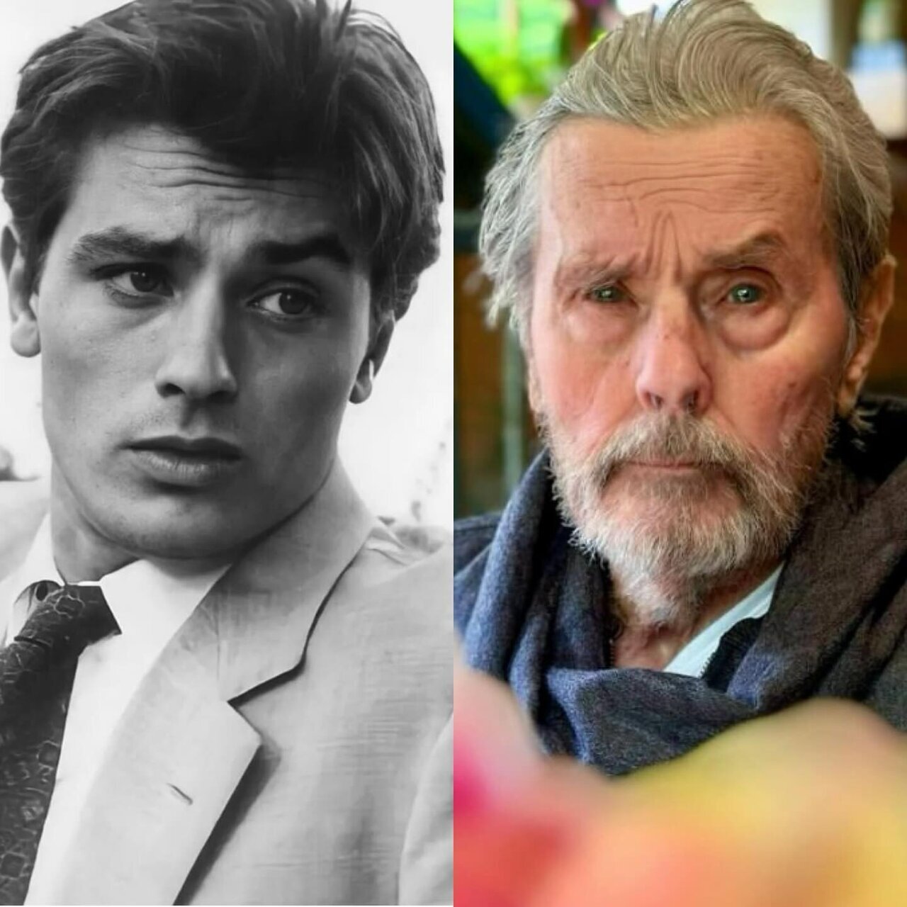 عکس | تصویری عجیب از چهره شکسته آلن دلون