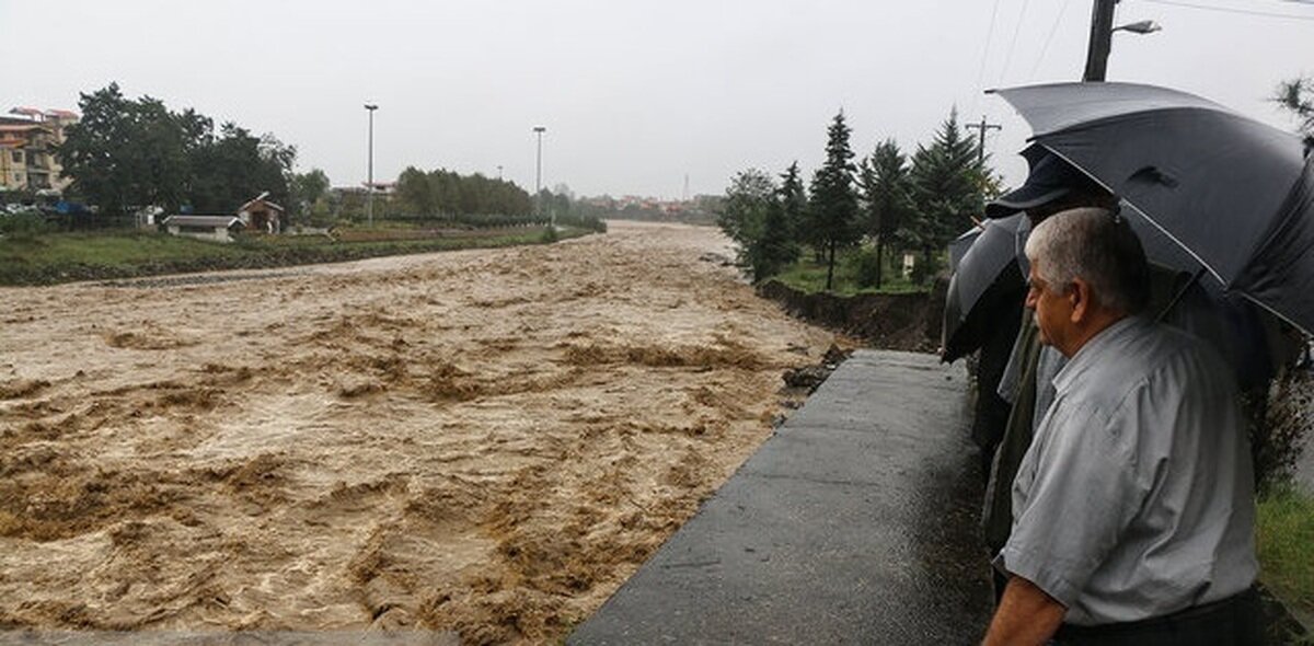 لحظه غرق شدن یک کودک در سیلاب رودخانهای در بم + ویدئو | واکنش مردم برای نجات او را ببینید