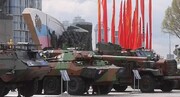 نمایش تسلیحات غنیمتی روس ها در «پارک پیروزی» مسکو | ویدئو