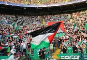 غوغای هواداران فلسطین در باشگاه سلتیک انگلیس | ویدئو