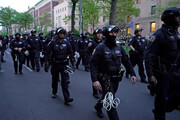 تصاویری از یورش پلیس نیویورک به دانشگاه کلمبیا | عکس
