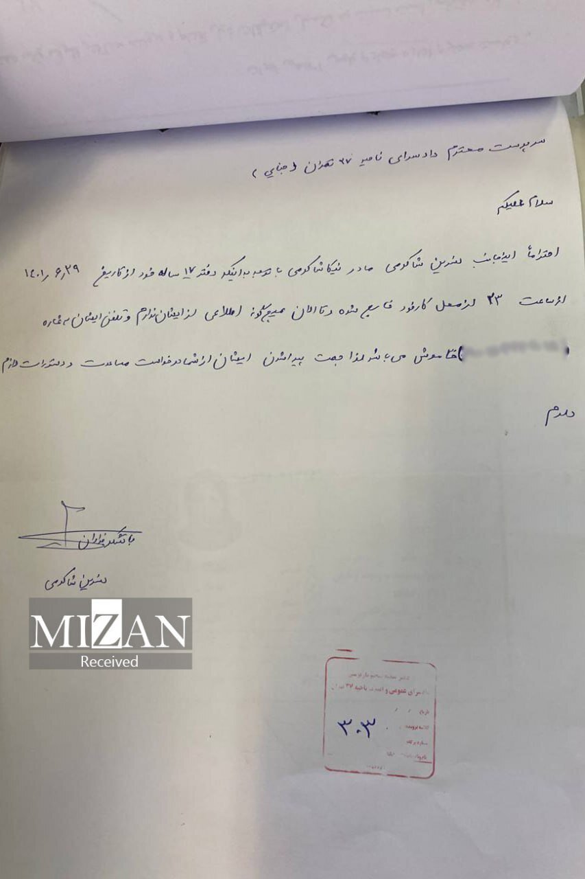 انتشار تصاویر و مستندات جدید از مرگ نیکا شاکرمی | رد قاطع ادعای تجاوز | ماجرای ادعای رها شدن جسد در اتوبان یادگار امام (ره) چیست؟!