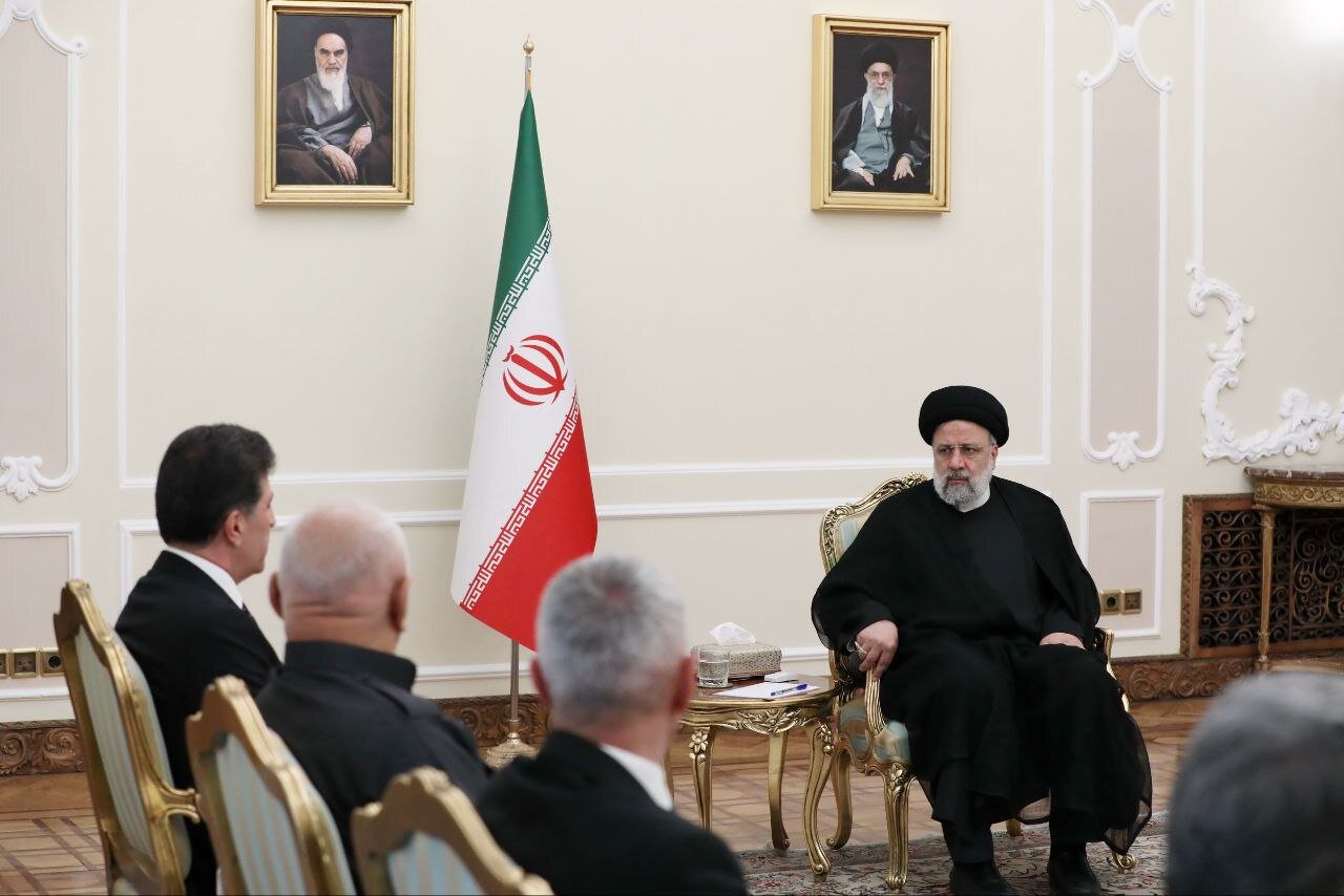 بارزانی به دیدار رئیسی رفت + تصاویر