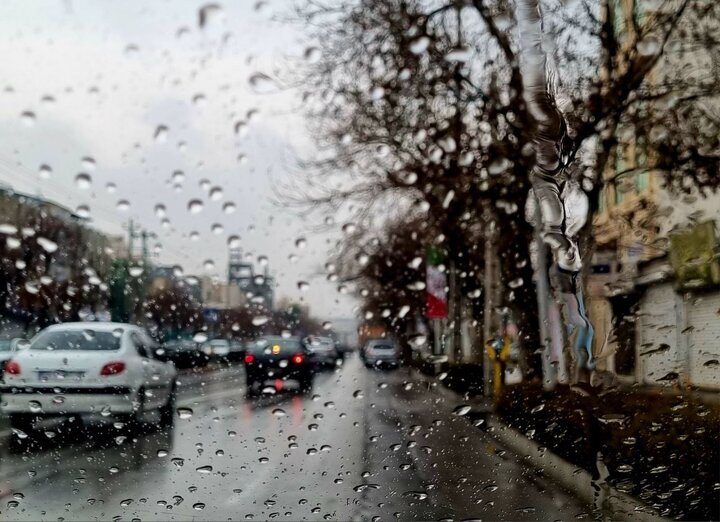 بارش باران - خیابان