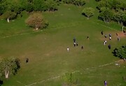 یک زمین فوتبال عجیب در ارتفاعات پاوه + فیلم | پیچیدن صدای بچه‌ها را در بهشت کرمانشاه بشنوید