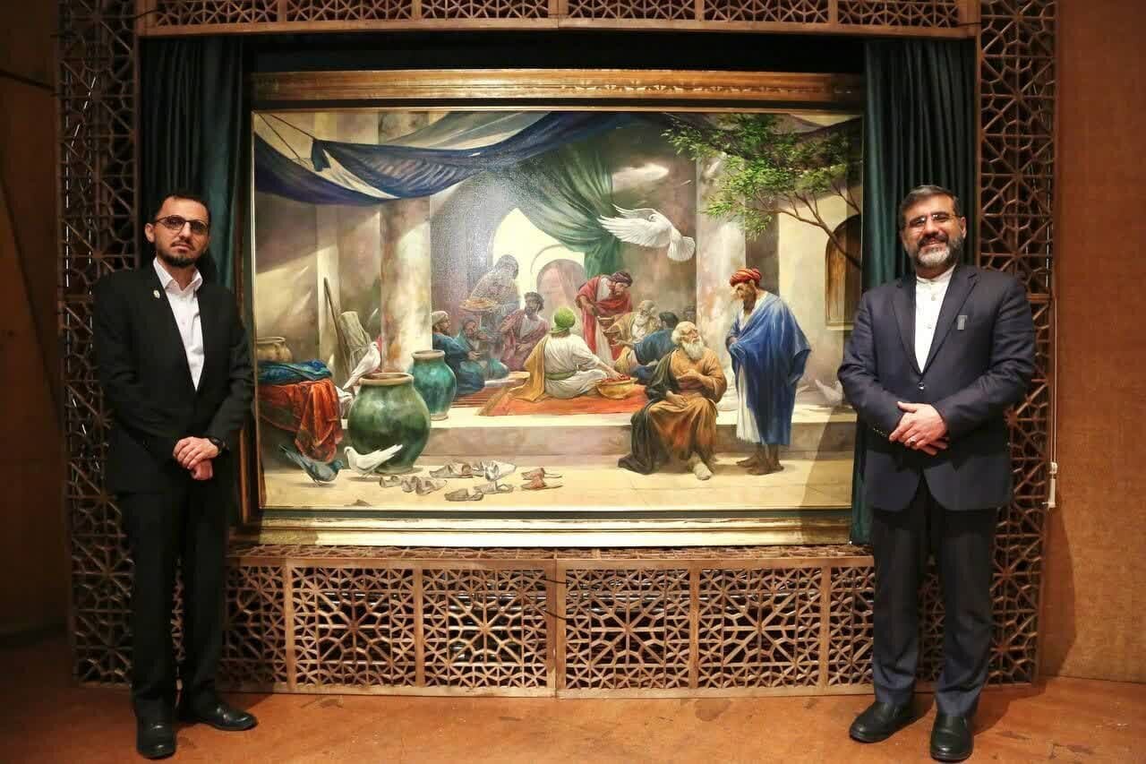 مائده  ؛ جدیدترین تابلوی نقاشی حسن روحالامین | عکس