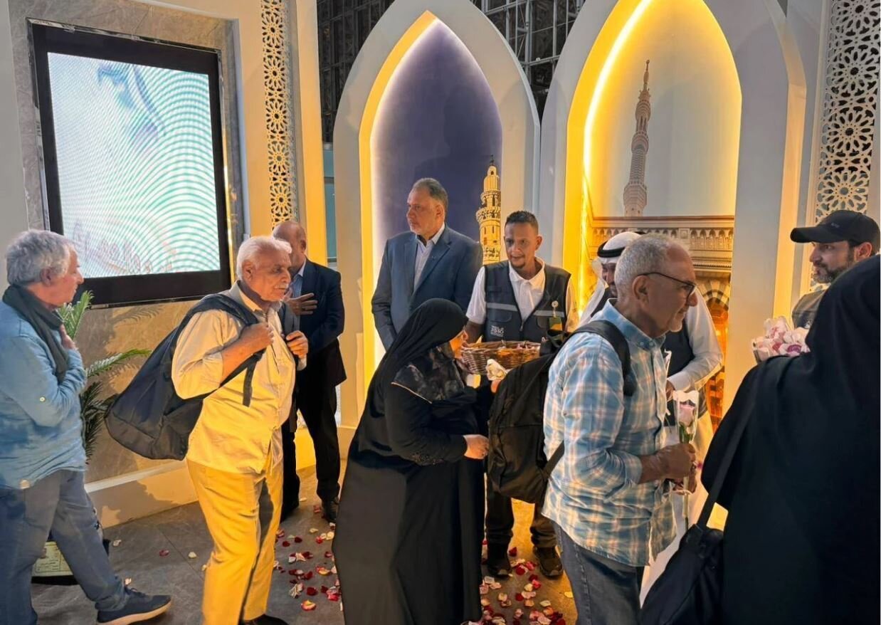 استقبال از نخستین کاروانهای زائران ایرانی حج تمتع | تصاویر