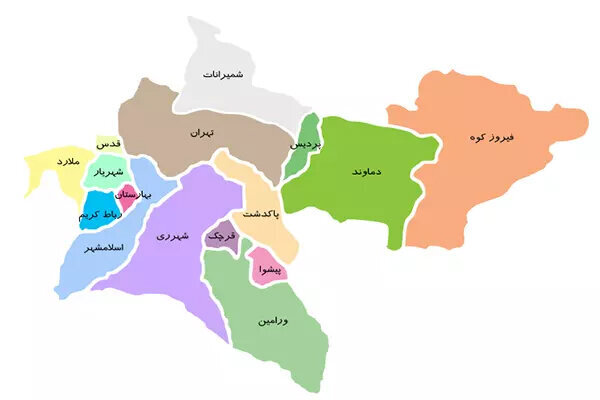 شهرستان های تهران