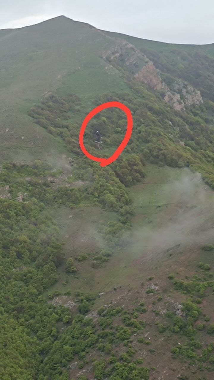 فوری : نخستین عکس از لاشه بالگرد رئیسی