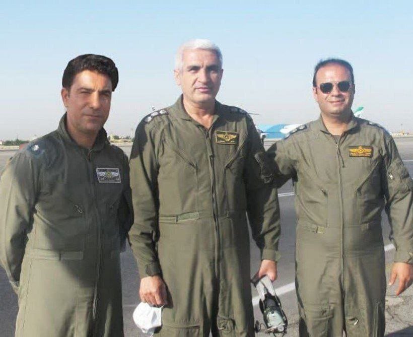 تشییع پیکر خلبانان ارتشی بالگرد حامل رئیس جمهور در پایگاه هوایی لشکری تهران + عکس