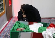 وداع جان‌سوز دختر شهید امنیت مسعود کرمی در معراج شهدا + ویدئو