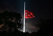 پرچم نیمه افراشته ترکیه به مناسبت شهادت آیت الله رئیسی | عکس