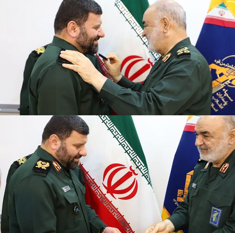 تصاویر اعطای درجه سرتیپ دومی به شهید سرتیم حفاظت رئیسجمهور