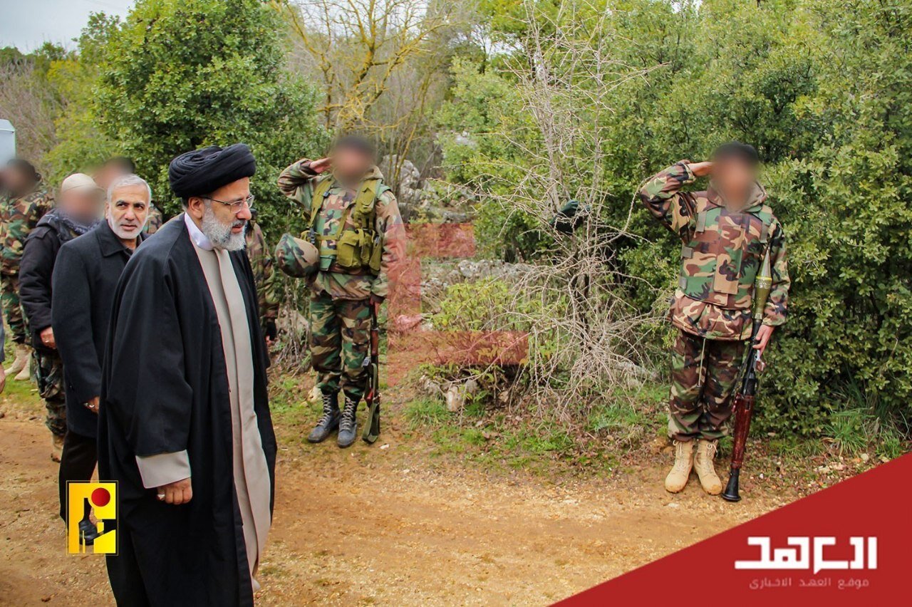 بازدید شهید رئیسی از یکی از پایگاه‌های مقاومت اسلامی در جنوب لبنان | تصاویر