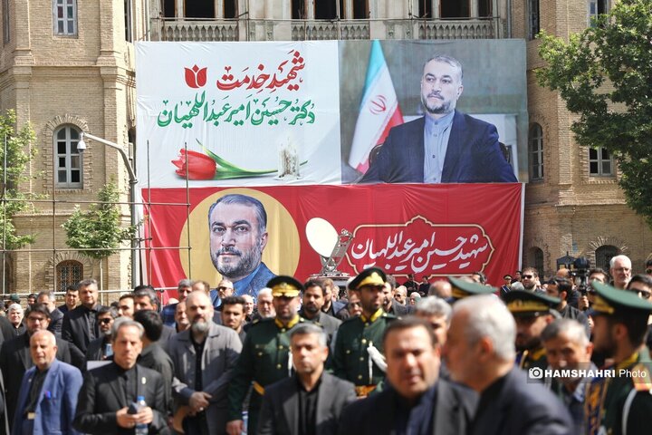 مراسم تشییع و خاکسپاری امیرعبداللهیان وزیر امور خارجه شهید