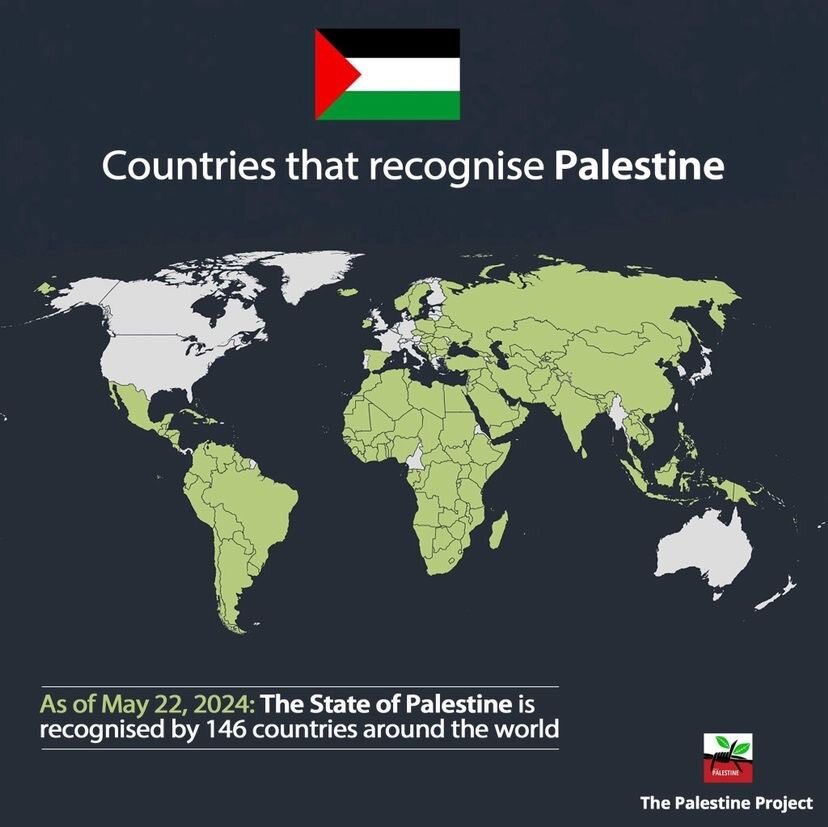 ۱۴۶ کشوری که فلسطین را به رسمیت شناختند + عکس