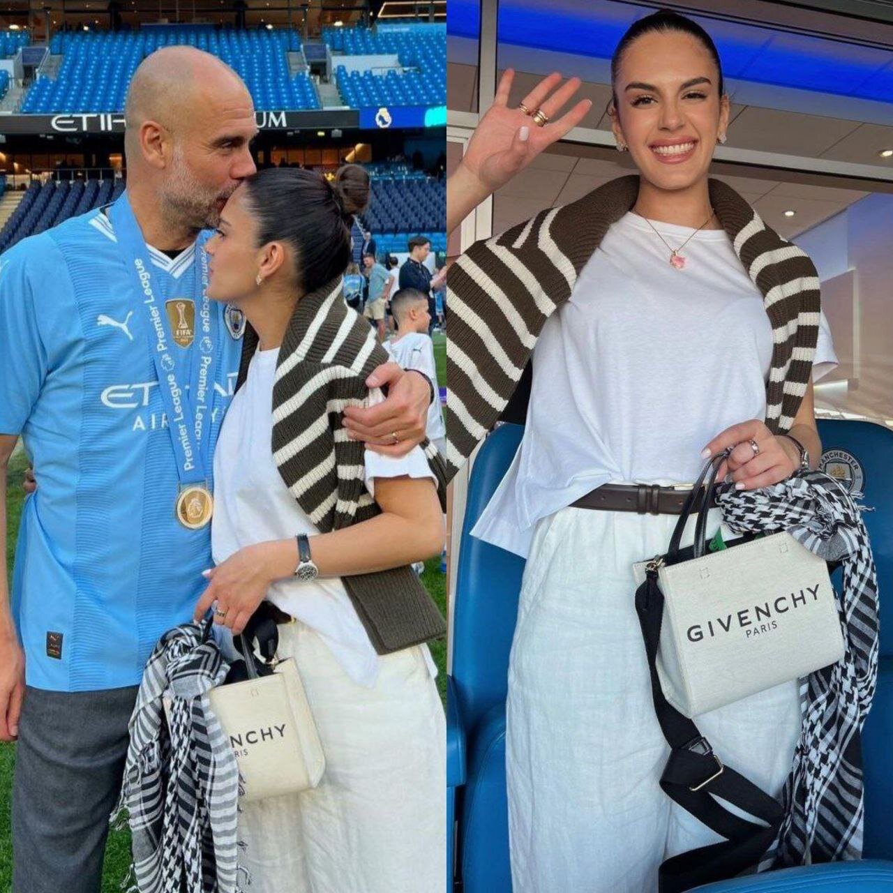 حمایت دختر گواردیولا از مردم فلسطین | عکس